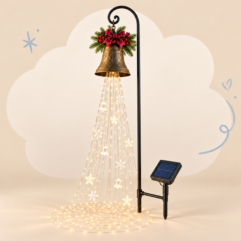 Christmas Bell Cascading-Light Garden Decoration