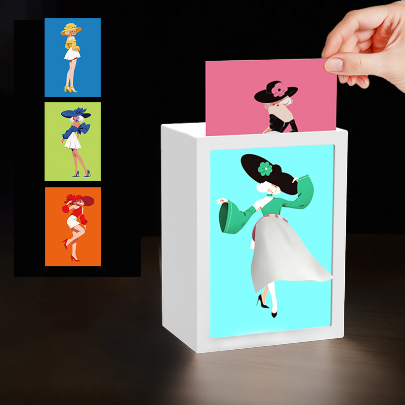 LED Photo Frame Tissue Box