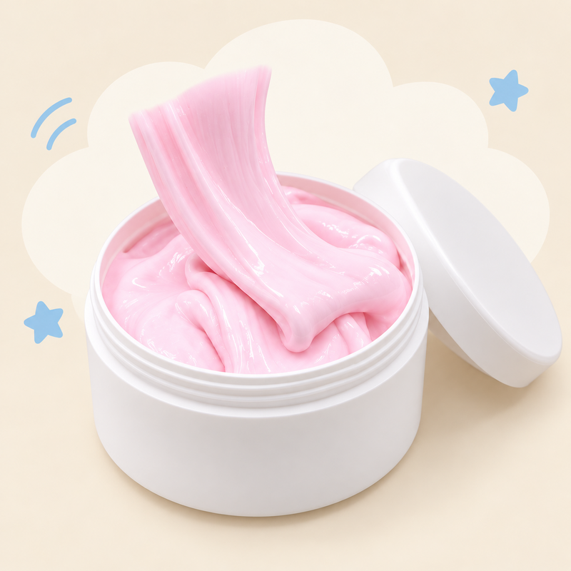 Pastel Butter-Style Slime in a Resealable Jar