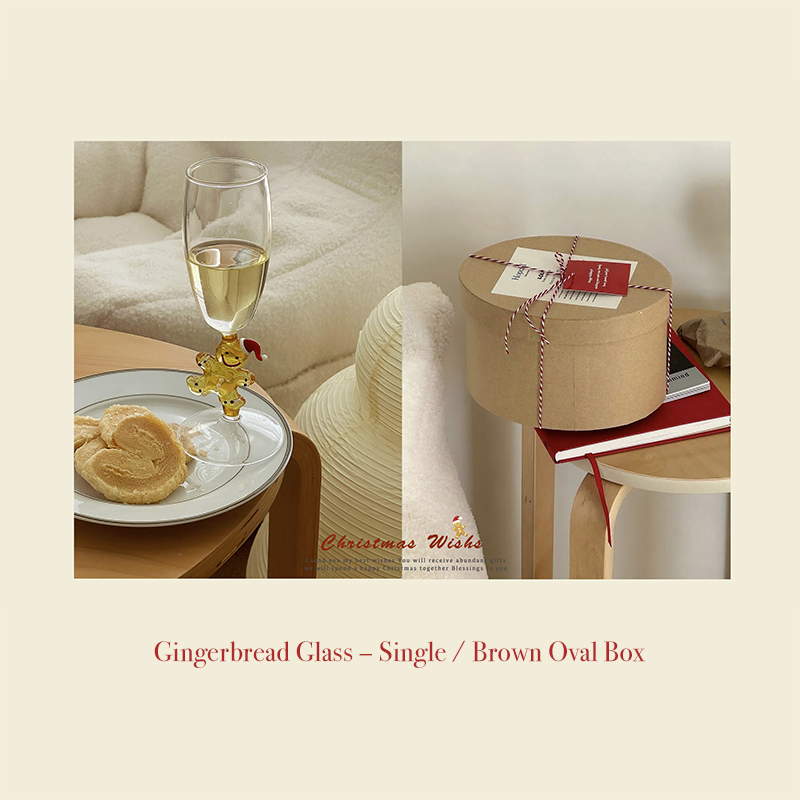 Christmas Gingerbread Man Creative Glass