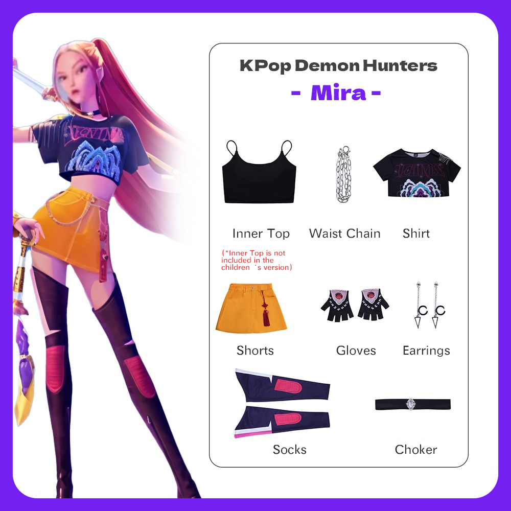 KPop Demon Hunters COS Stage Performance Costume