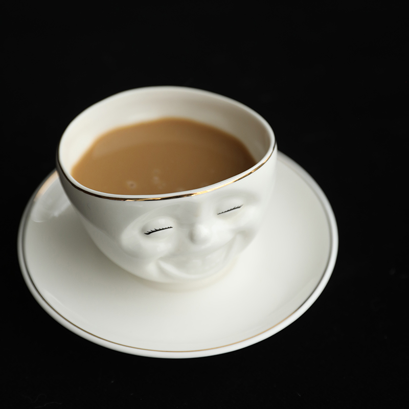 Funny 3D Face Ceramic Tea Set