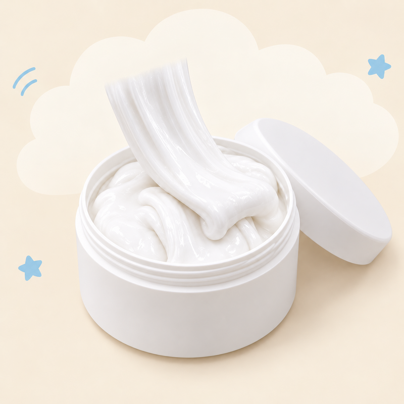 Pastel Butter-Style Slime in a Resealable Jar