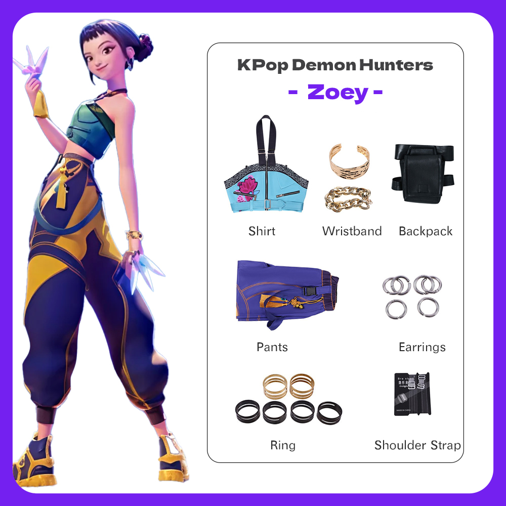KPop Demon Hunters COS Stage Performance Costume