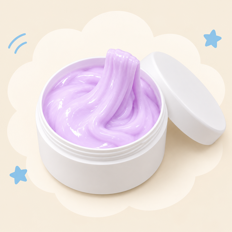 Pastel Butter-Style Slime in a Resealable Jar