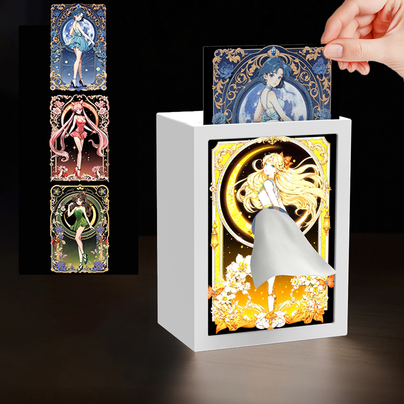 LED Photo Frame Tissue Box