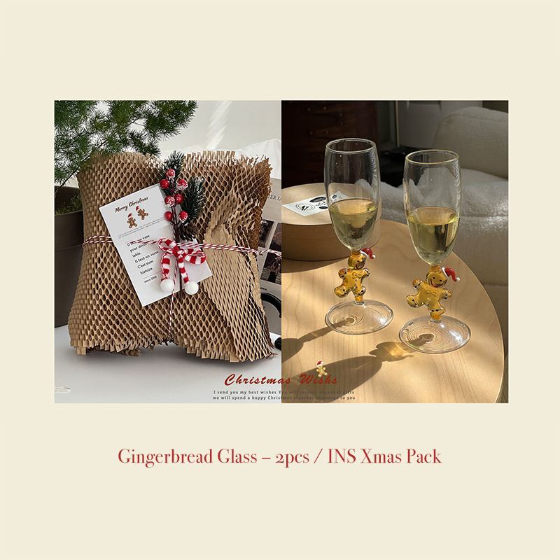 Christmas Gingerbread Man Creative Glass