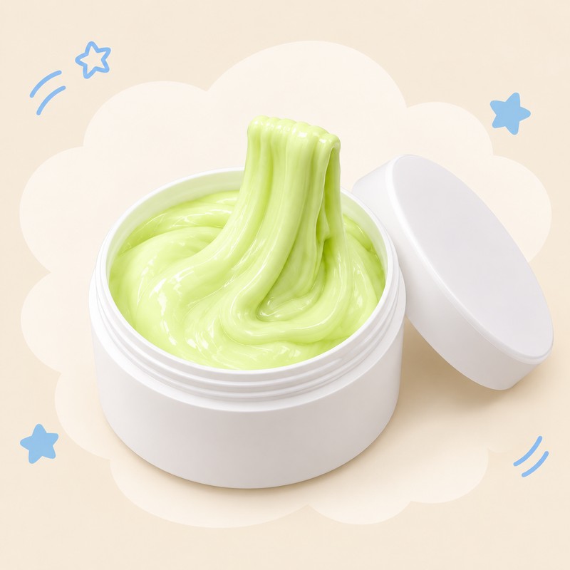 Pastel Butter-Style Slime in a Resealable Jar