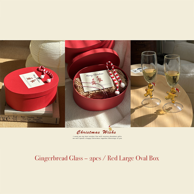 Christmas Gingerbread Man Creative Glass