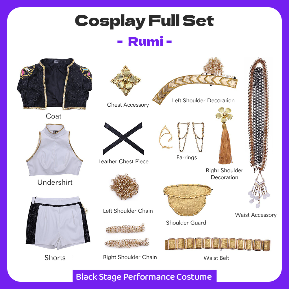 KPop Demon Hunters COS Stage Performance Costume