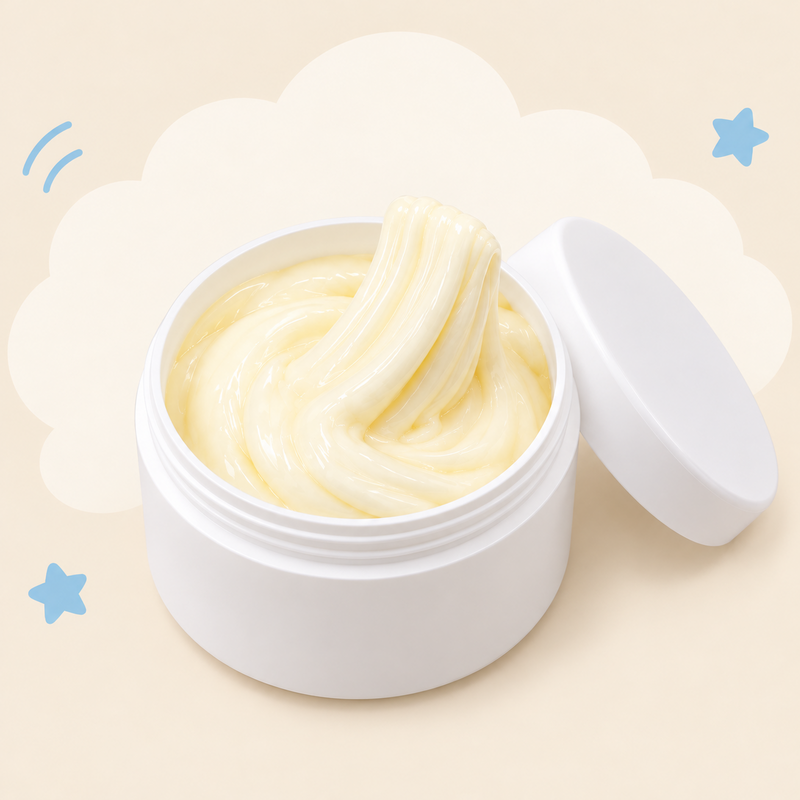 Pastel Butter-Style Slime in a Resealable Jar