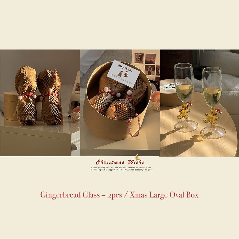 Christmas Gingerbread Man Creative Glass