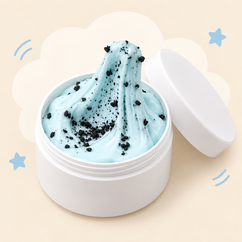 Pastel Butter-Style Slime in a Resealable Jar