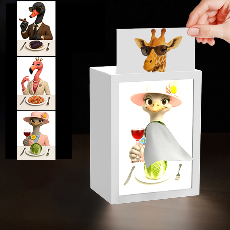 LED Photo Frame Tissue Box
