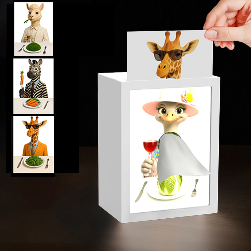 LED Photo Frame Tissue Box