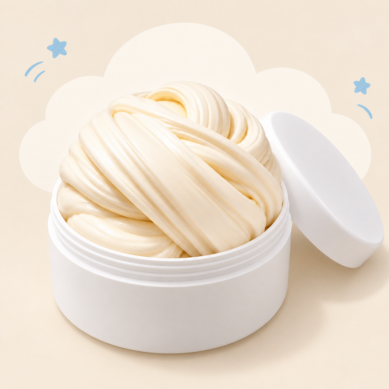 Pastel Butter-Style Slime in a Resealable Jar