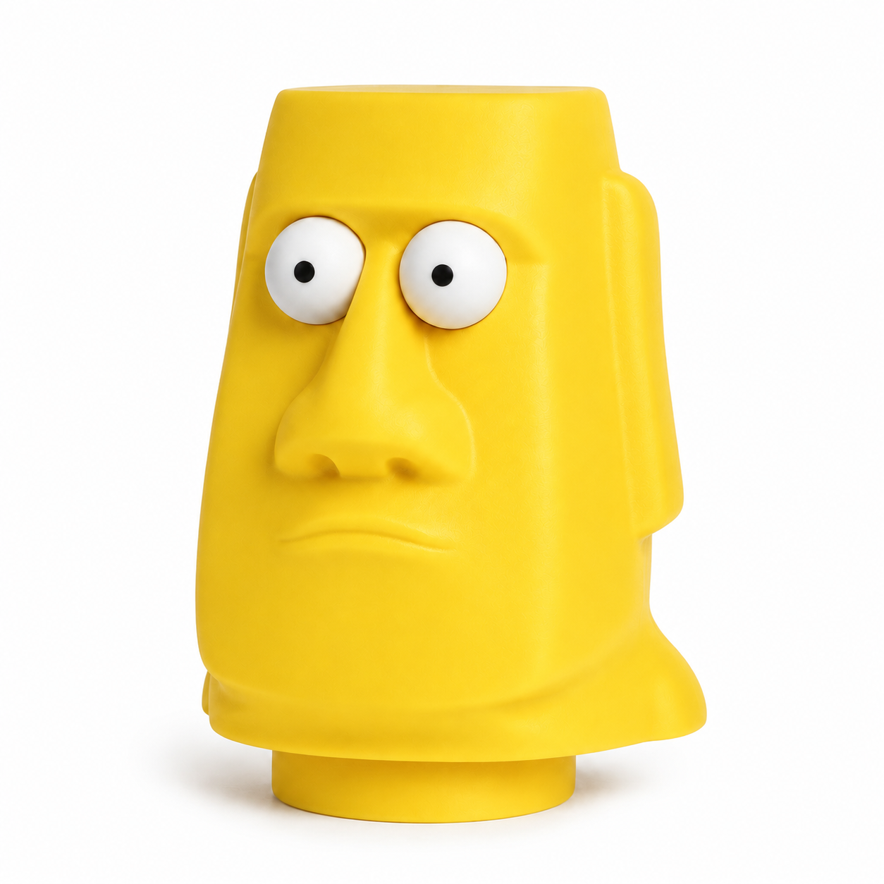 Pop-Eyed Moai Press Toy – 3D Printed Funny Desk Fidget