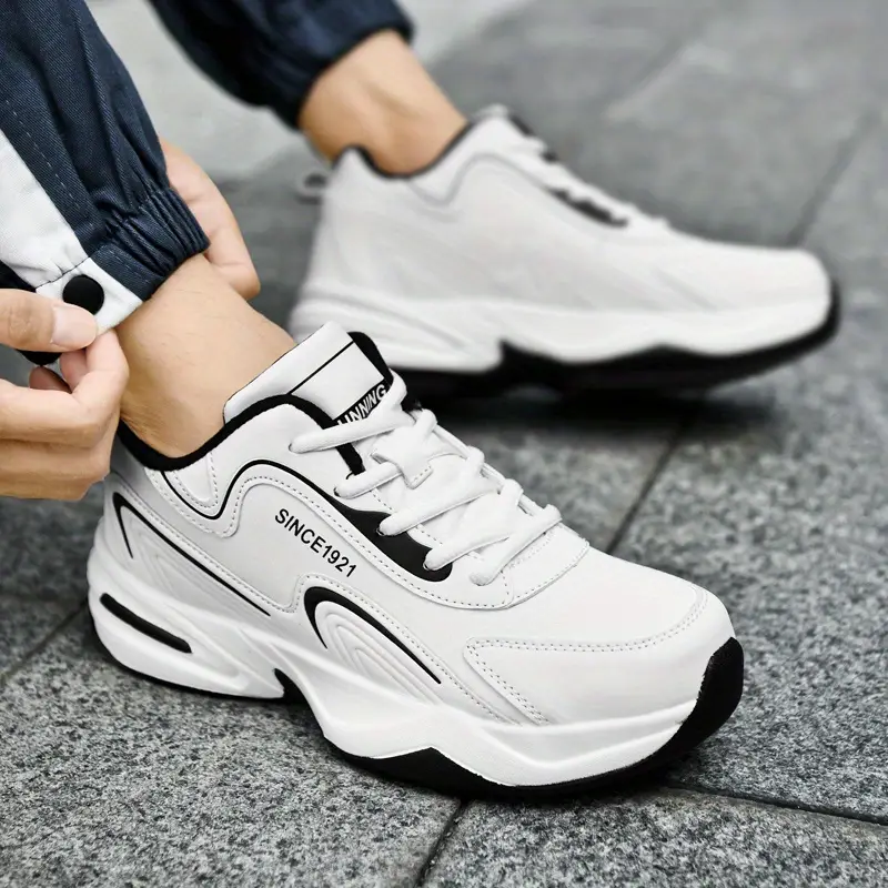 mens trendy breathable wear resistant chunky sneakers for traveling mens footwear details 3