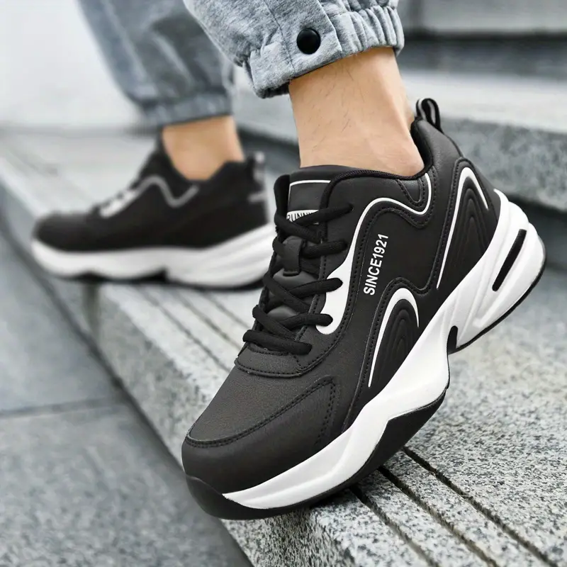 mens trendy breathable wear resistant chunky sneakers for traveling mens footwear details 7