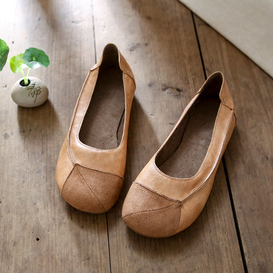 Women's Comfortable Handmade Slip-On Casual Leather Shoes
