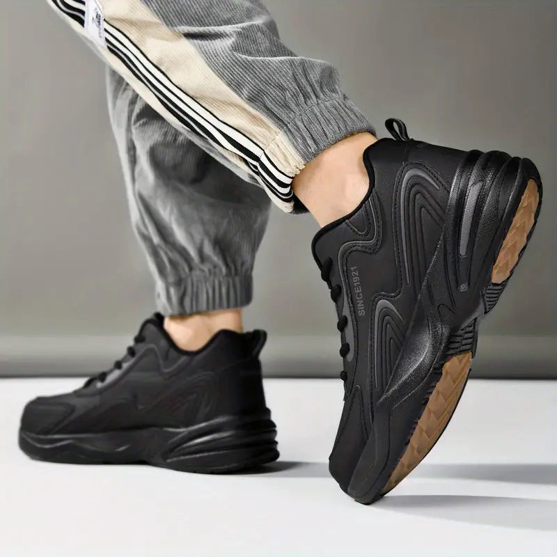 mens trendy breathable wear resistant chunky sneakers for traveling mens footwear details 2