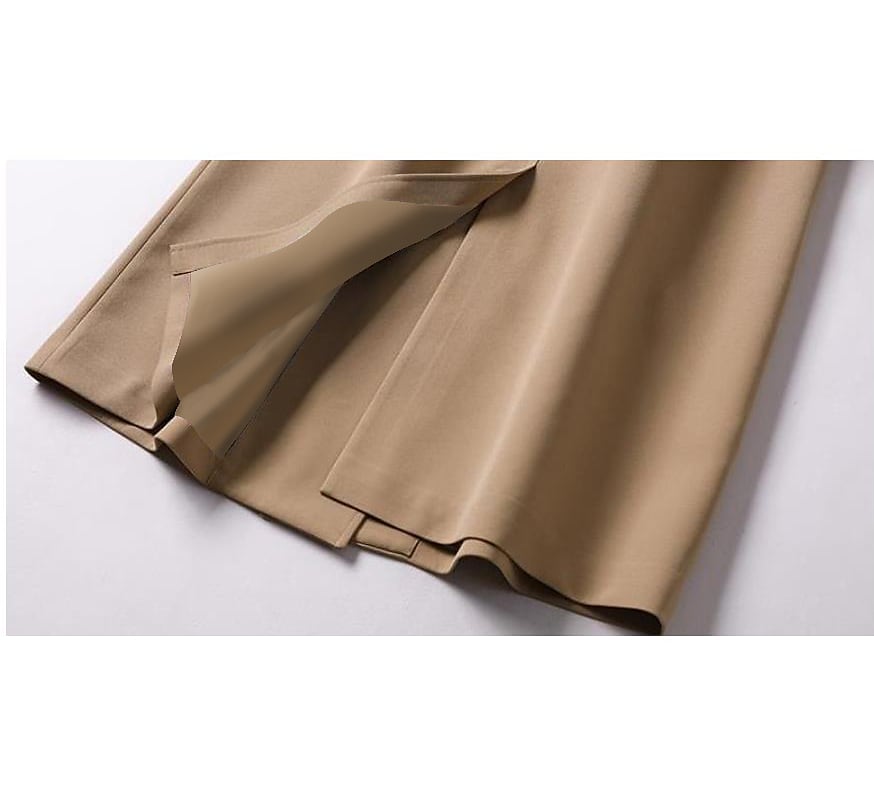 Women's Trench Coat Fall Double Breasted Lapel Long Coat with Belt Winter Warm Windproof Jacket with Pockets Maillard Black Blue Camel Beige Daily S M L XL XXL 3XL 2024 - $49.99 –P6