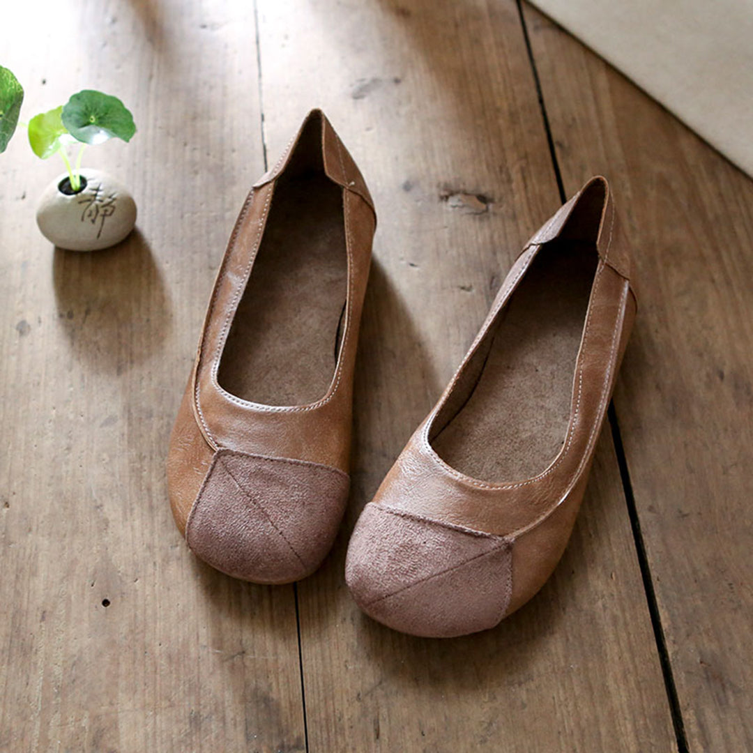 Women's Comfortable Handmade Slip-On Casual Leather Shoes