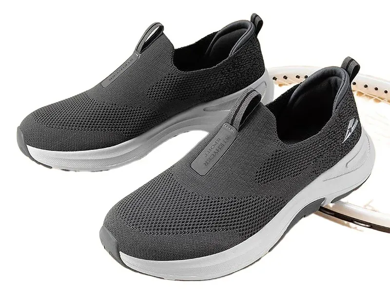 Slip ins Mens Orthopedic Shoes Hands Free Slip on Walking Shoes for Plantar Fasciitis
