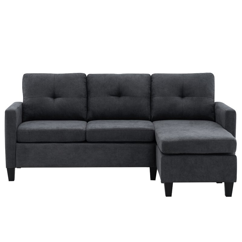 Almendarez 77 ′Wide Reversible Modular Sofa & Chaise With Ottoman