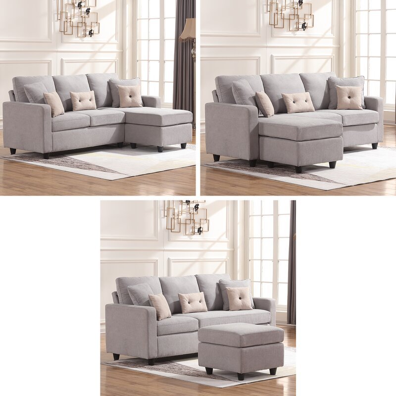 Campbelltown 78.5′ Wide Reversible Sofa & Chaise With Ottoman
