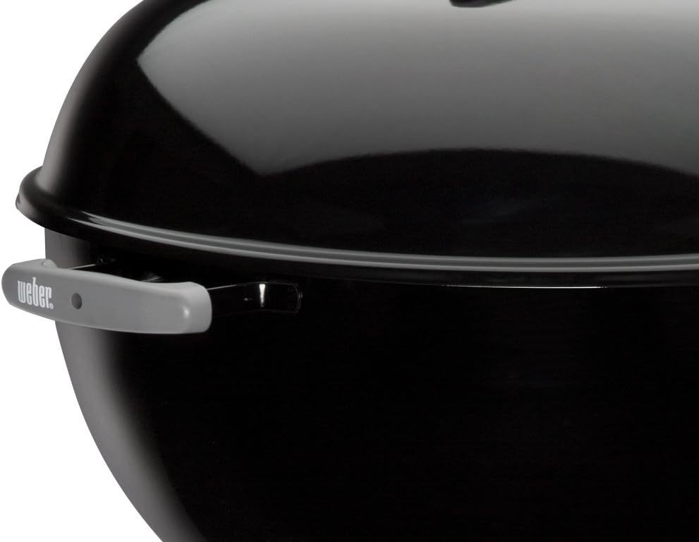 Weber Original Kettle Charcoal Grill, 22-Inch, Black – Classic Outdoor BBQ Grill with One‑Touch