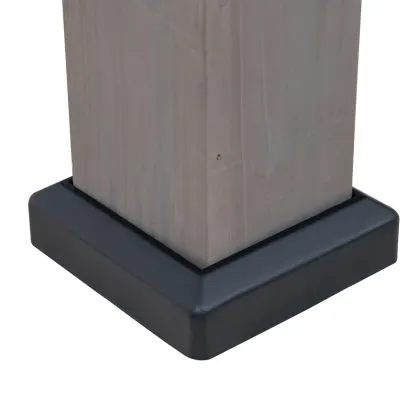 Sunjoy 11 x 13 Grayden Wood Gazebo , Outdoor Patio Solar Powered Hardtop Gazebo with One-Tier Metal Roof, LED Light and Ceiling Hook