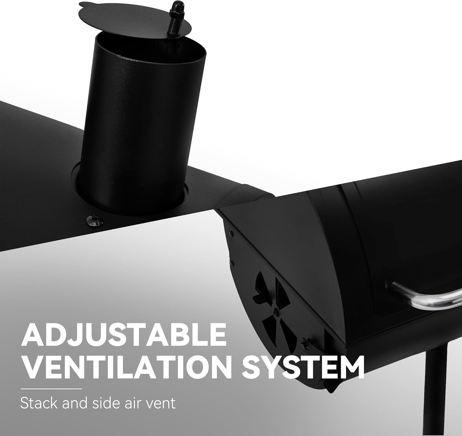 Royal Gourmet CC1830S BBQ Charcoal Grill and Offset Smoker | 823 Square Inch cooking surface