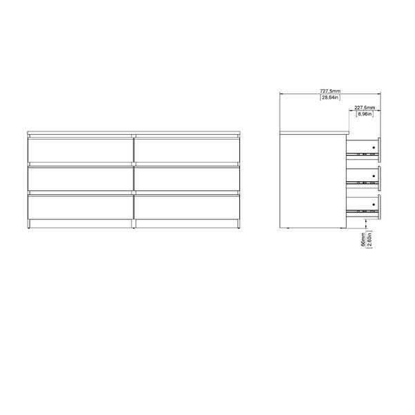 Kepner 6 Drawer 60.5" W Double Dresser