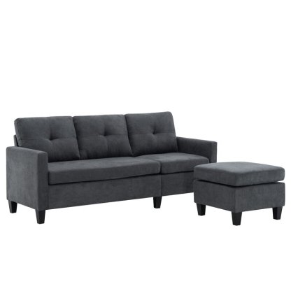 Almendarez 77 ′Wide Reversible Modular Sofa & Chaise With Ottoman