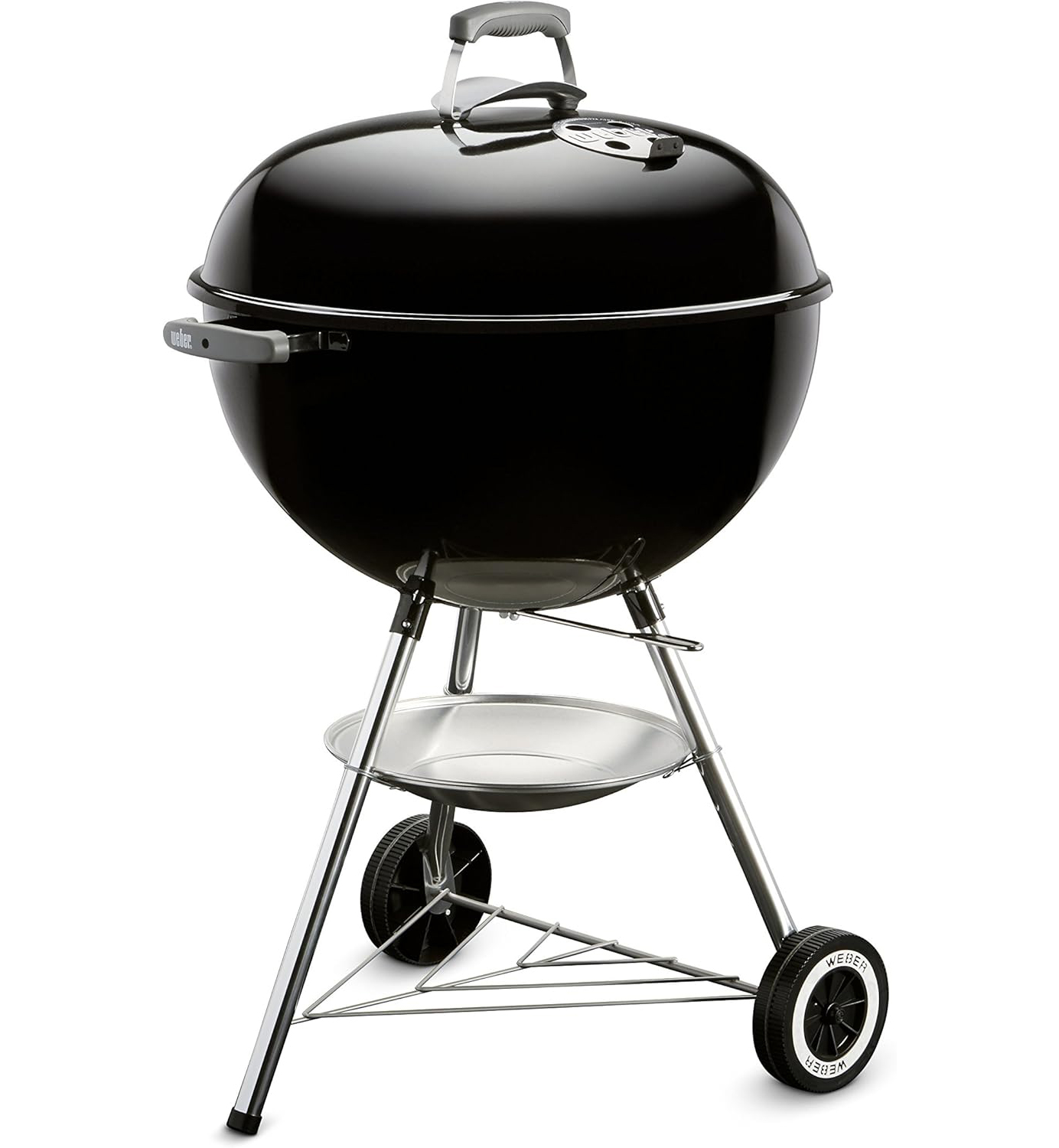 Weber Original Kettle Charcoal Grill, 22-Inch, Black – Classic Outdoor BBQ Grill with One‑Touch
