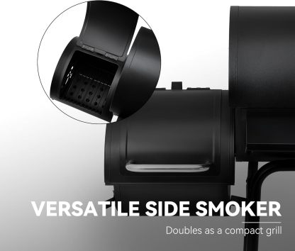 Royal Gourmet CC1830S BBQ Charcoal Grill and Offset Smoker | 823 Square Inch cooking surface