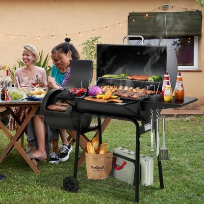 Royal Gourmet CC1830S BBQ Charcoal Grill and Offset Smoker | 823 Square Inch cooking surface