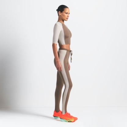 PADDED HALF SLEEVE CROP TOP