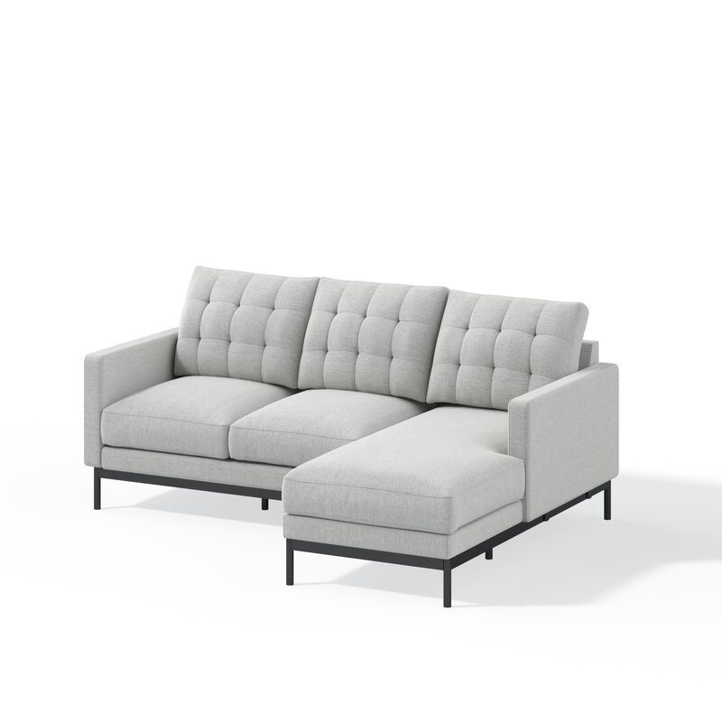 Thompson 77.6′ Wide Reversible Modular Sofa & Chaise