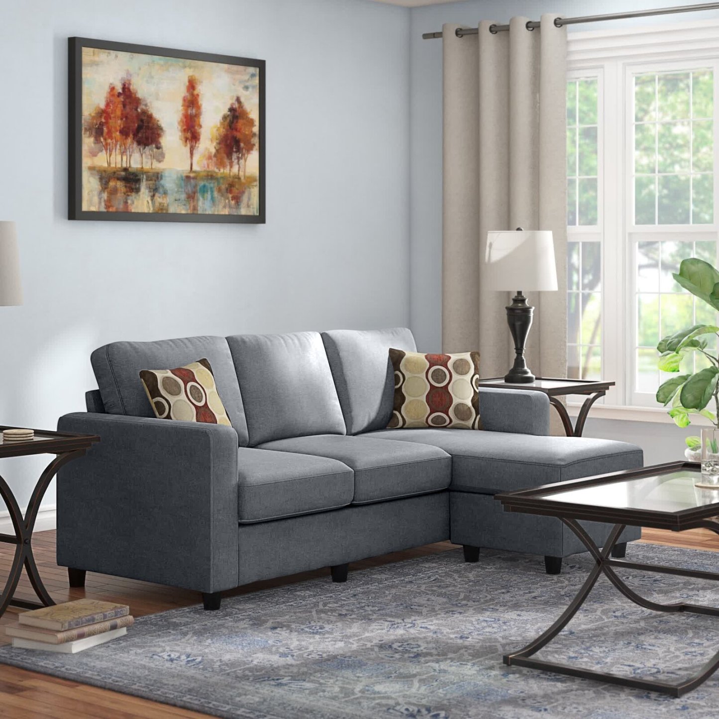 Campbelltown 78.5′ Wide Reversible Sofa & Chaise With Ottoman