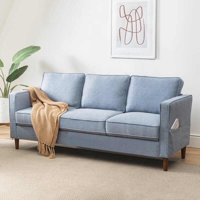 Hana 73 Square Arm Sofa