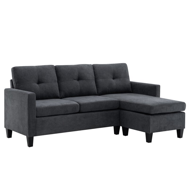 Almendarez 77 ′Wide Reversible Modular Sofa & Chaise With Ottoman