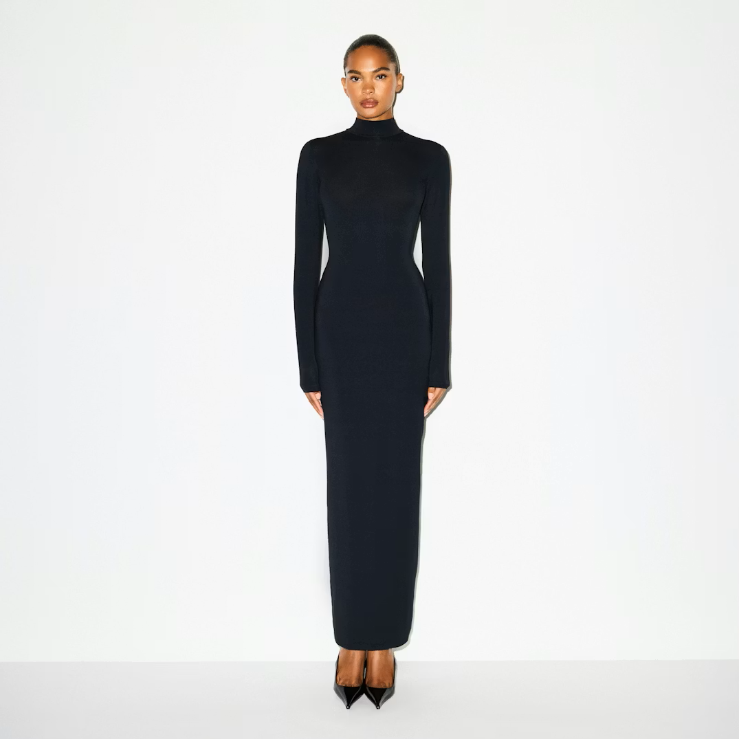 TURTLENECK LONG DRESS