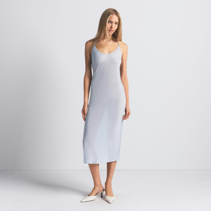HALTER MIDI SLIP DRESS