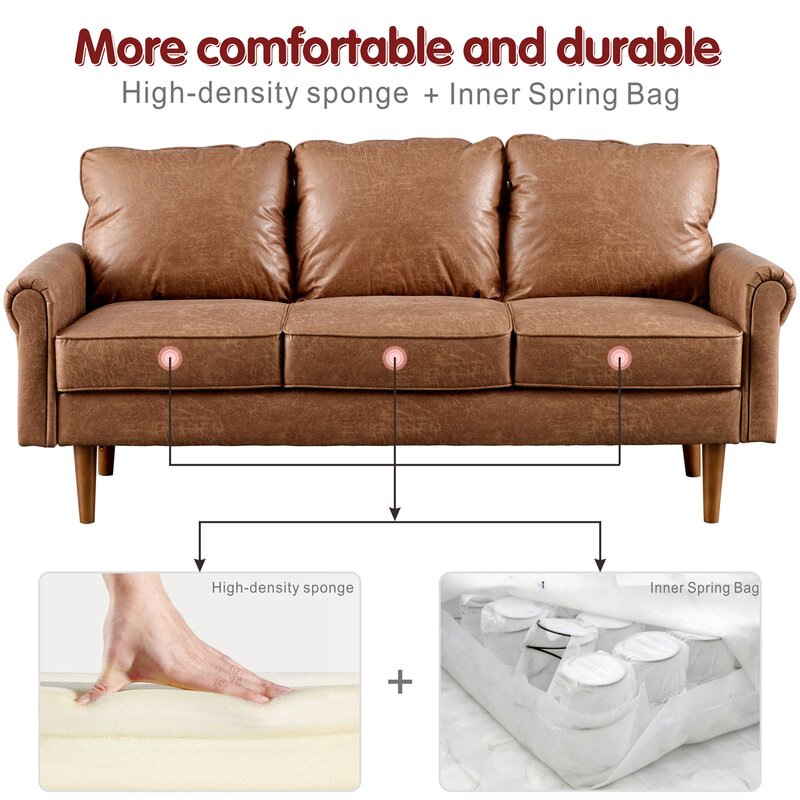 Ainsley 74.01 Rolled Arm Sofa