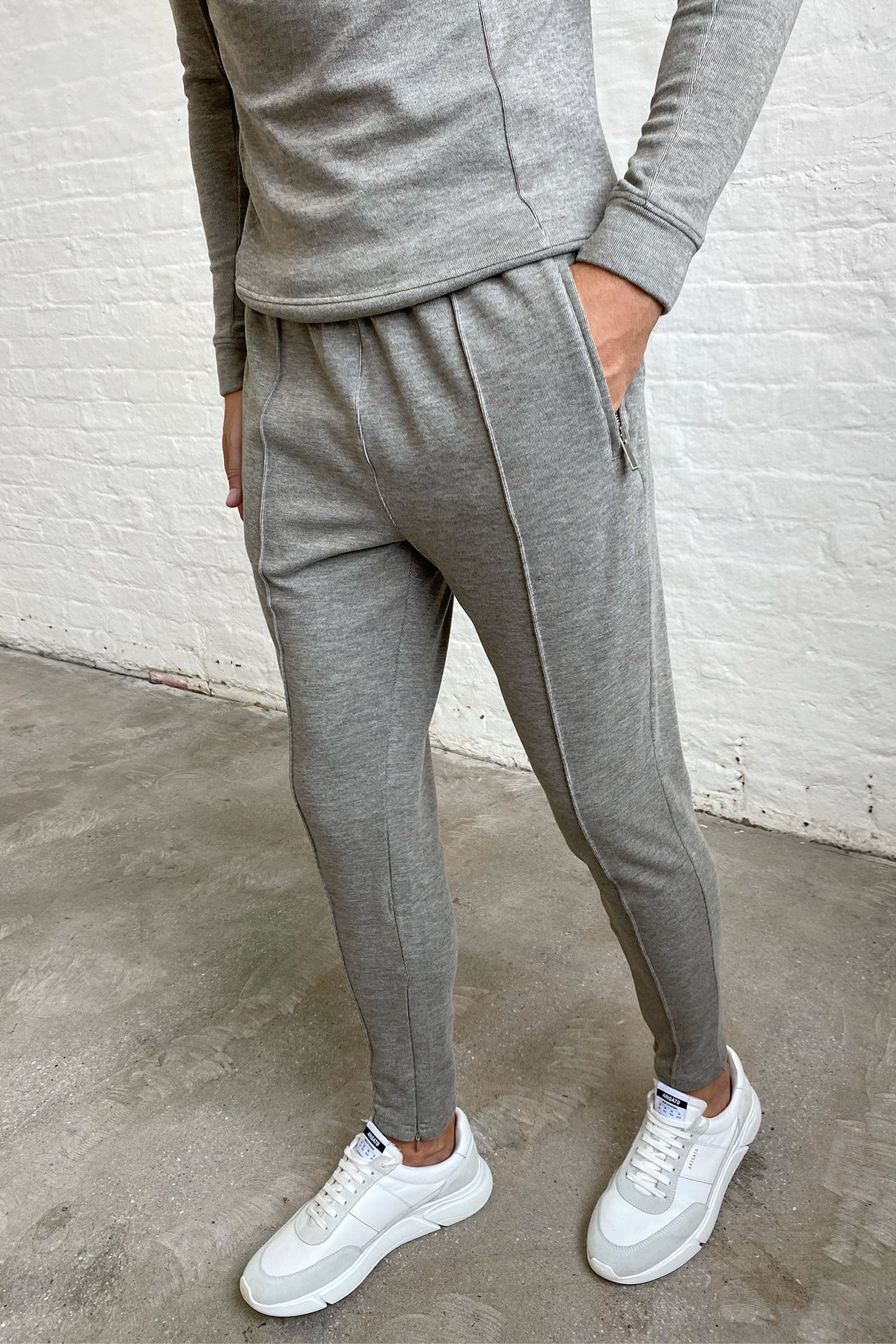 KNITTED PANT - LATTE