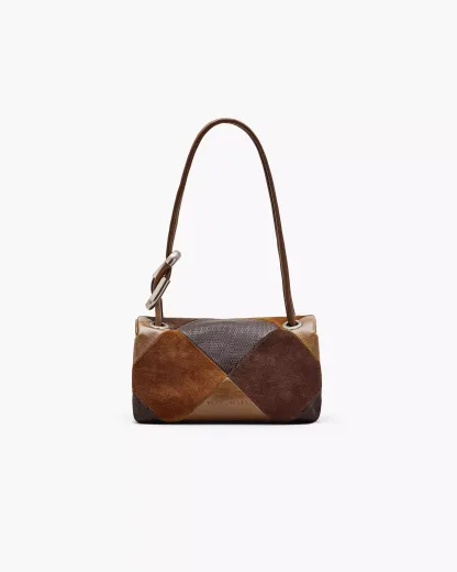 The Suede Patchwork Mini Dual Shoulder Bag