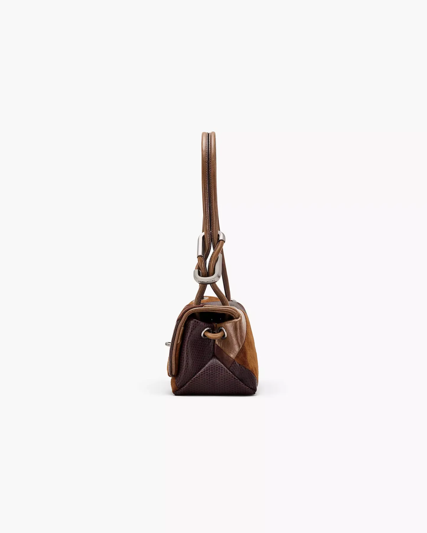 The Suede Patchwork Mini Dual Shoulder Bag