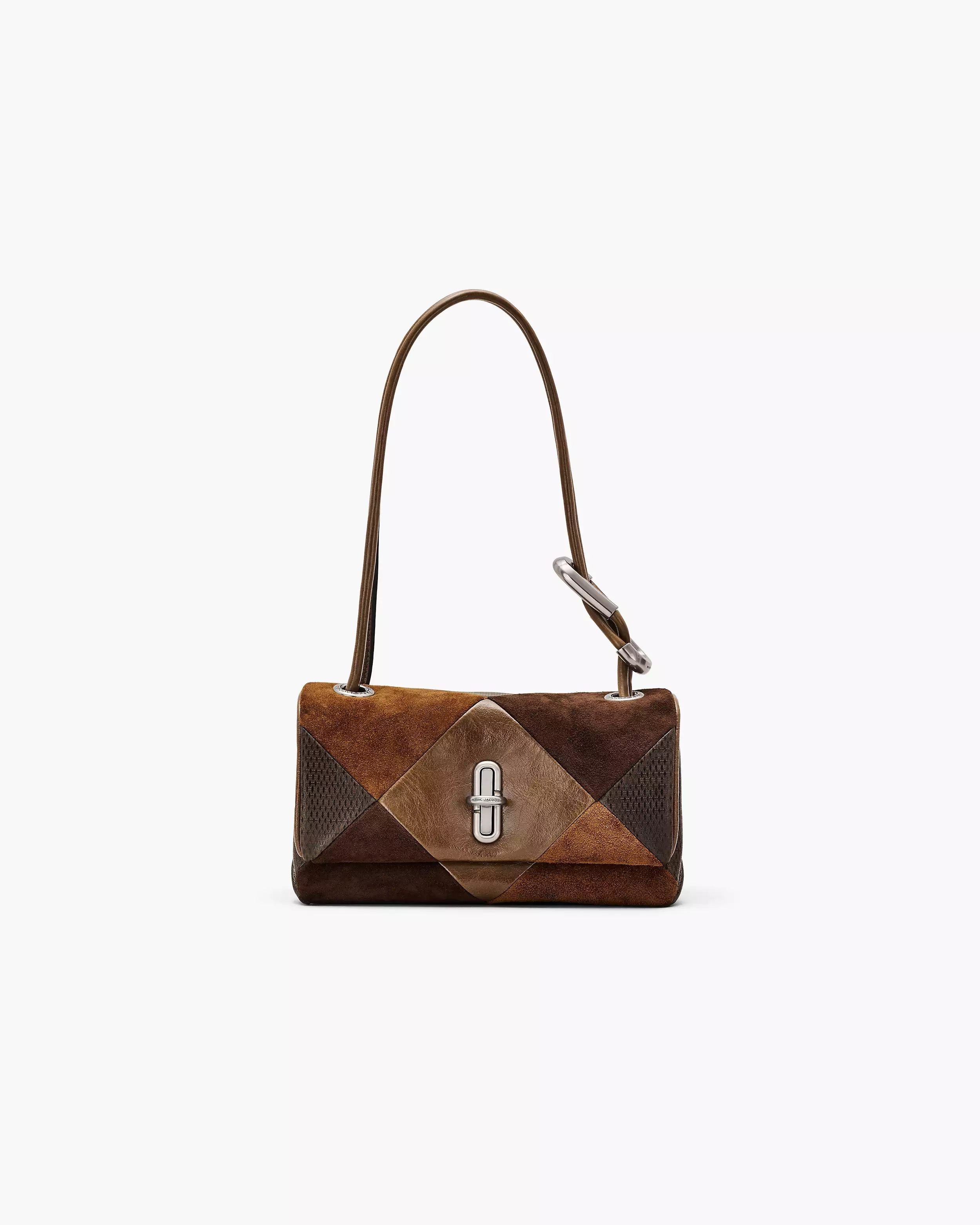 The Suede Patchwork Mini Dual Shoulder Bag
